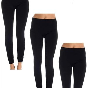 Women’s Black Leggings Set of Three